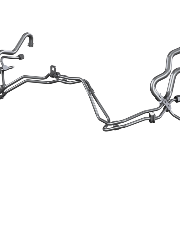 Low and high pressure fuel lines 
