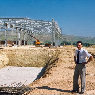First picture of the construction of Burgos plsnt