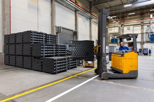 BENTELER plant in Rumburk: Storage 